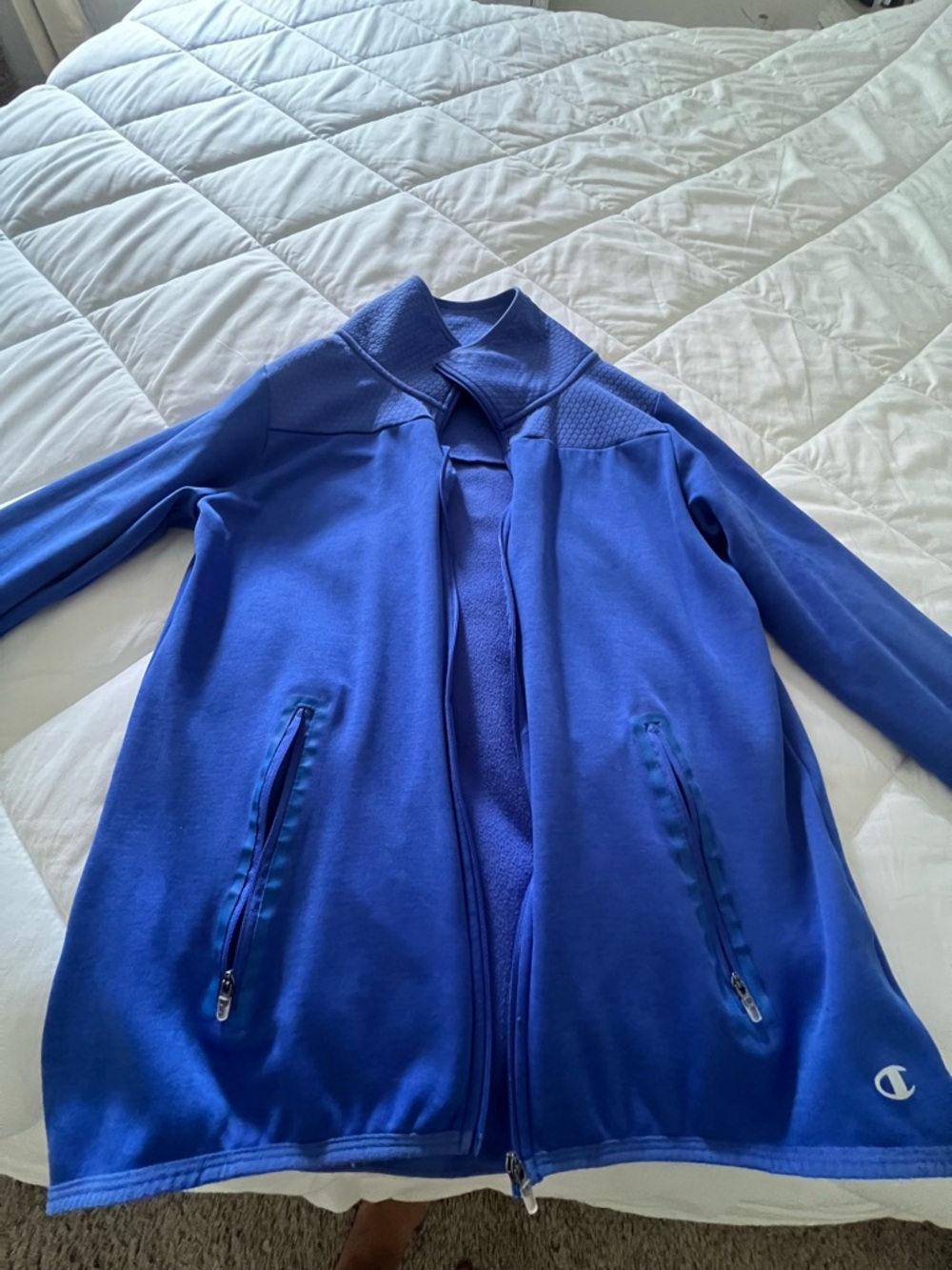 Champion Performance Blue Athletic Zip Jacket